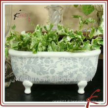 China Fábrica de porcelana cerâmica banheiro acessório flor vaso